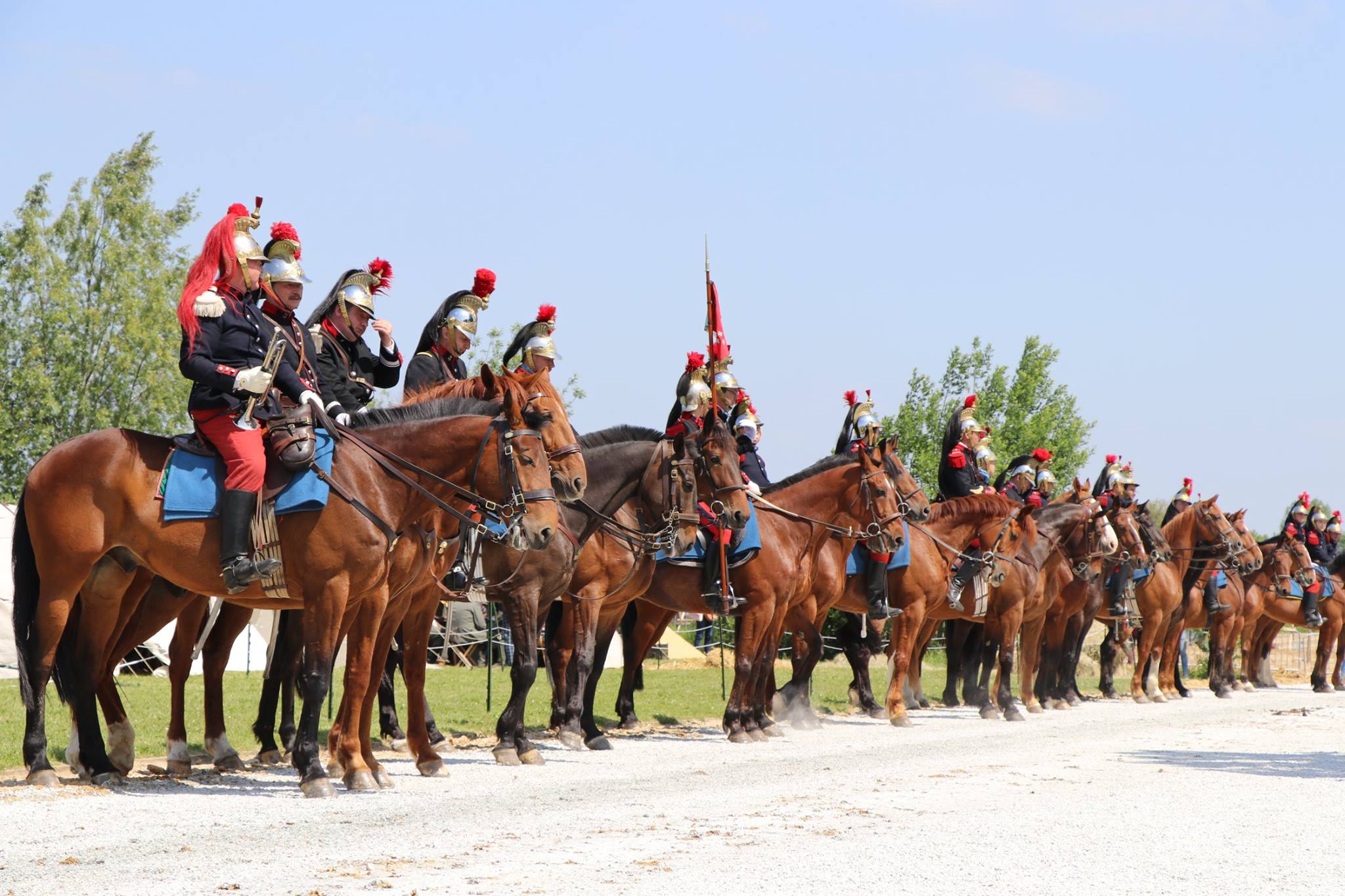 20le 5ème Cuirassier au camp revue de départ