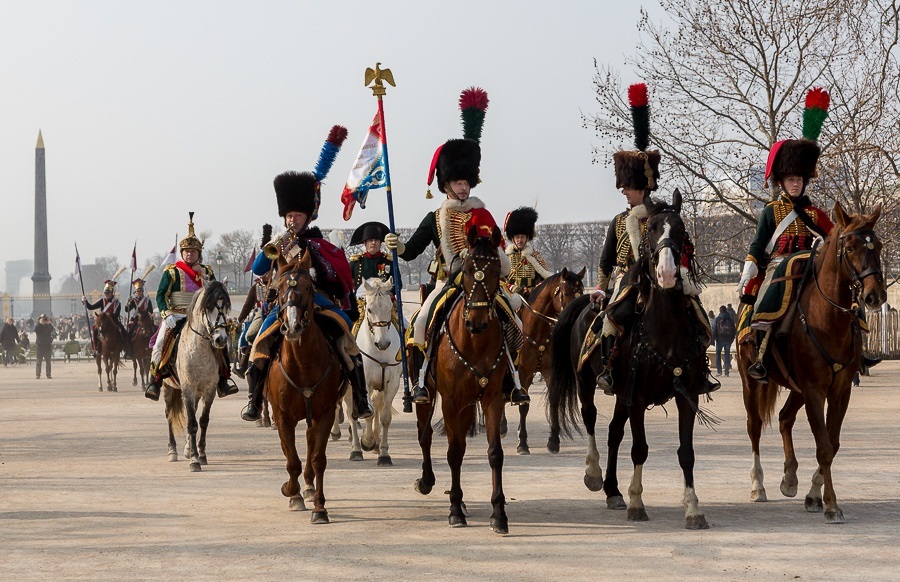 ARRIVEE DE L'EMPEREUR AU LOUVRE